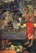 Paul Gauguin Maria visits oil